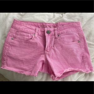 brand new American Eagle pink denim shorts